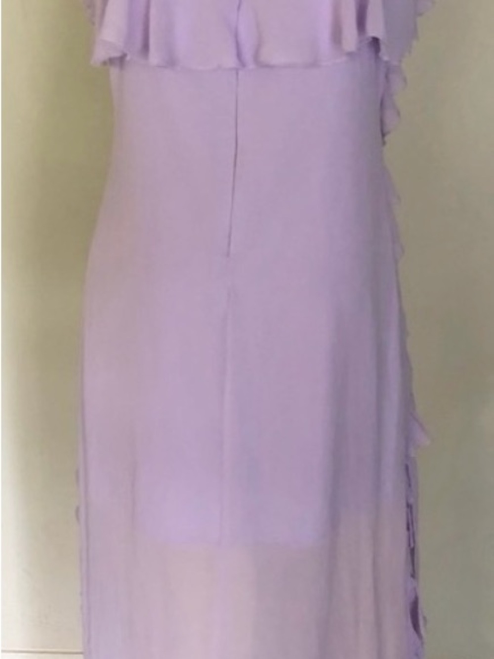 Lavender Ruffle V-Neck Maxi Dress - Picture 2 of 5